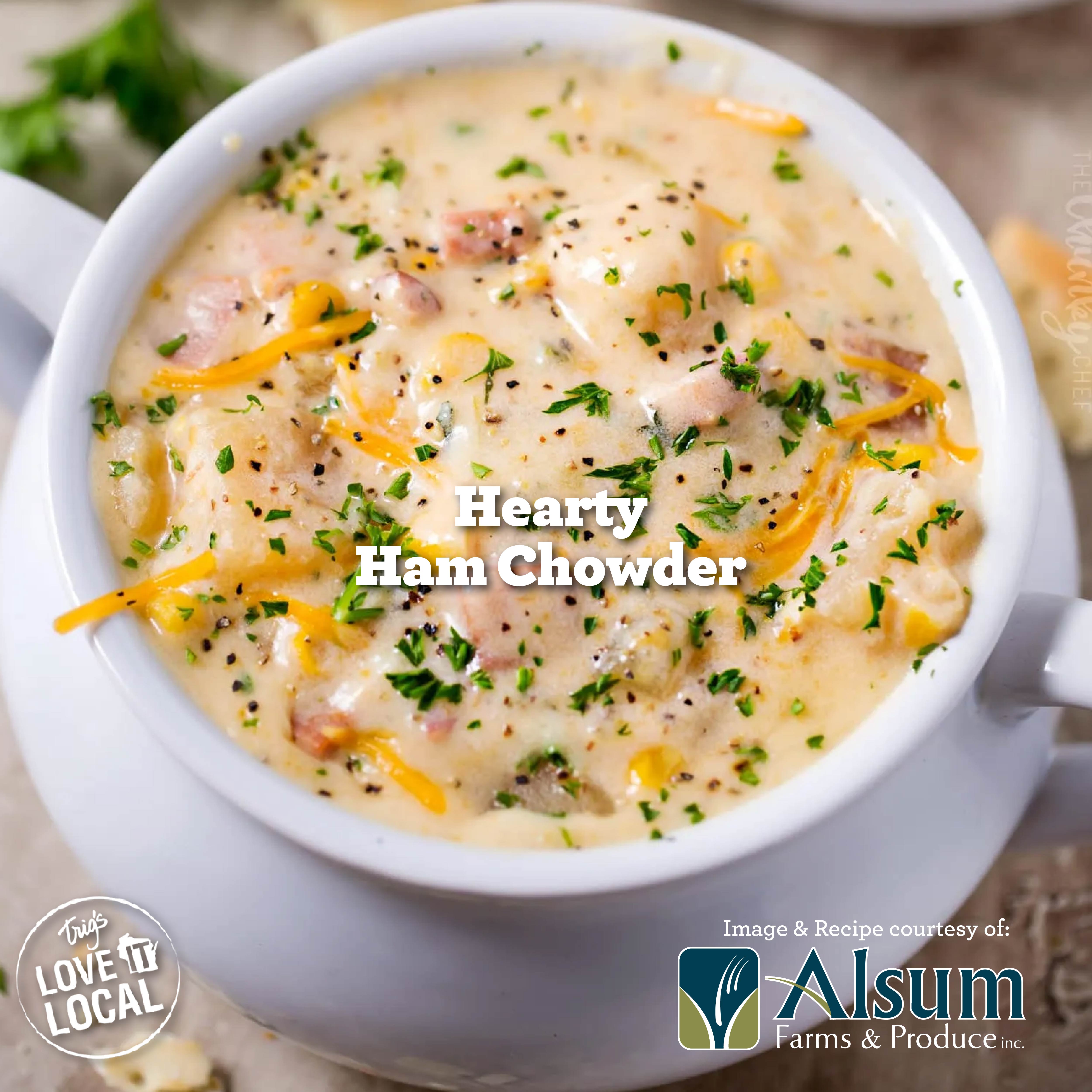 Download the recipe for Hearty Ham Chowder