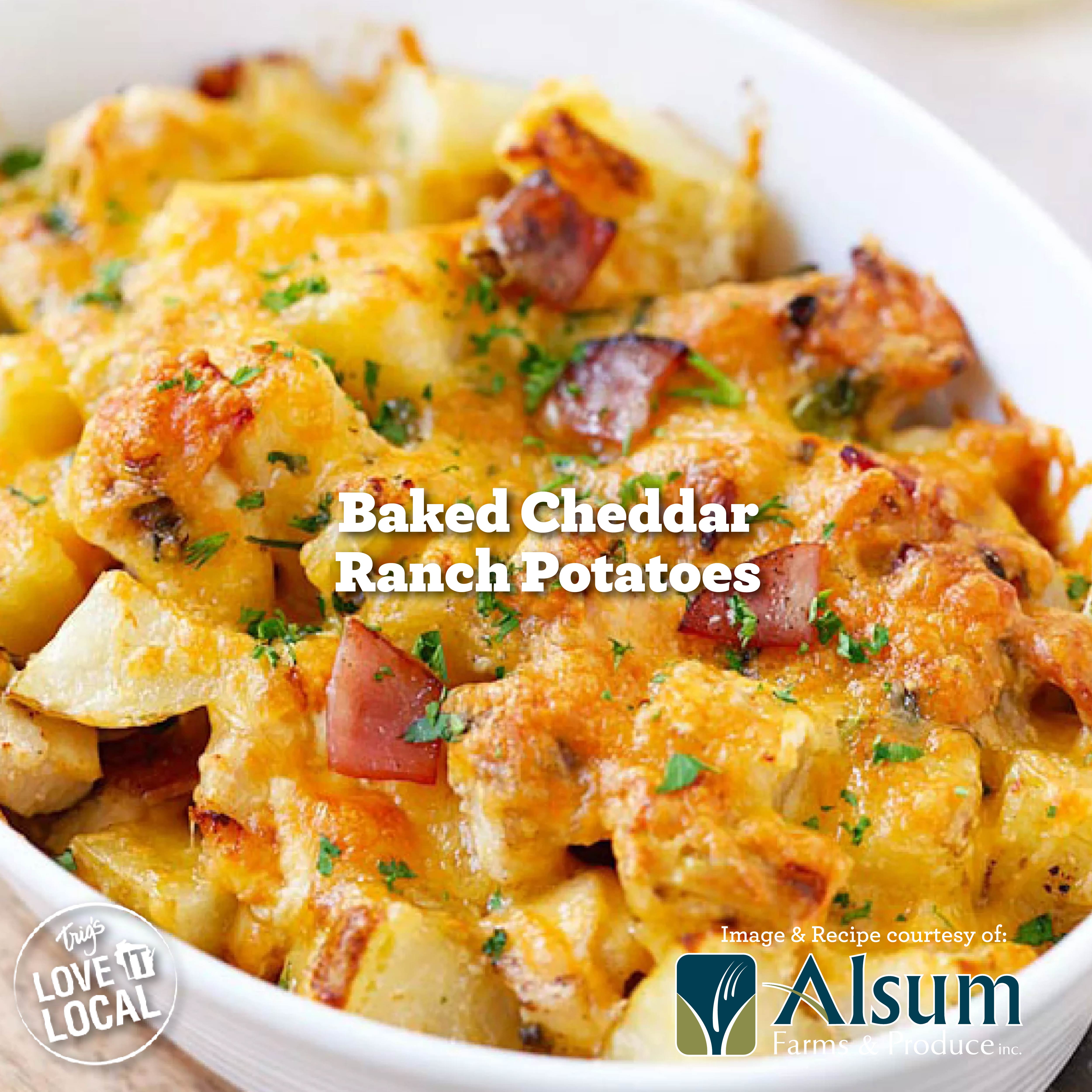 Download the recipe for Baked Cheddar Ranch Potatoes