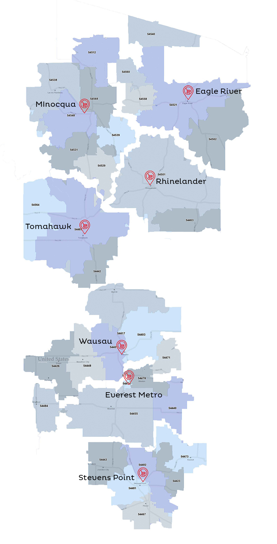 Delivery Area Trig's