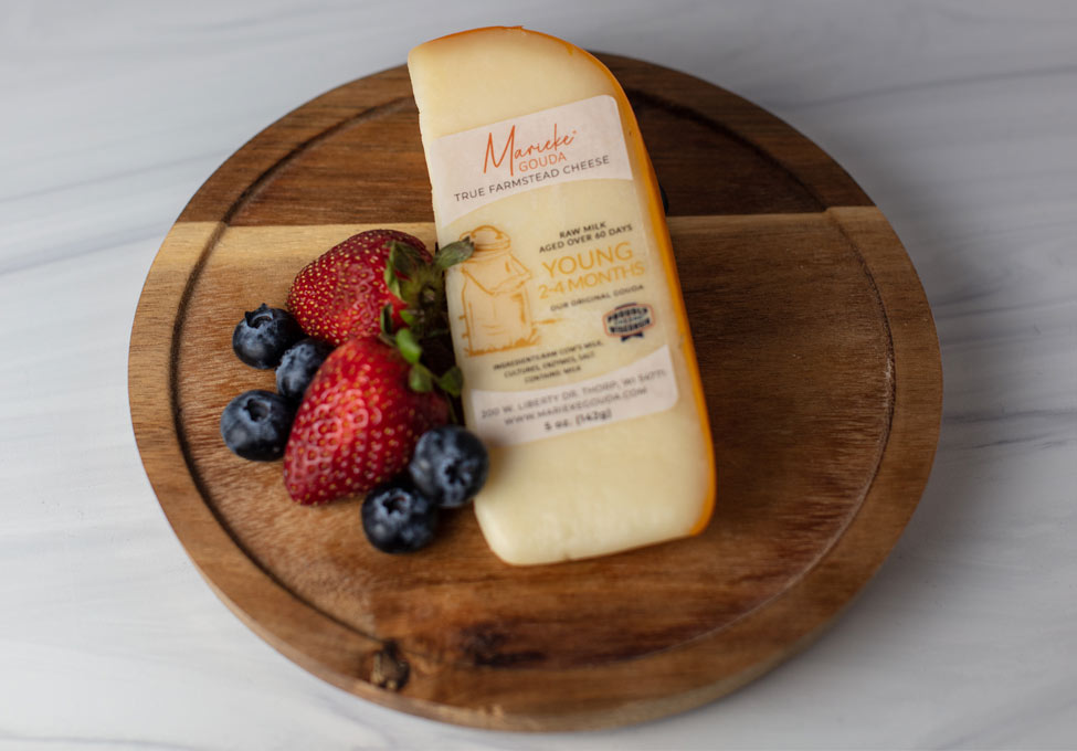 image of the Marieke Gouda Young gouda cheese.