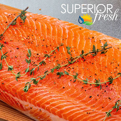 Fresh Superior Salmon Fillets, $18.99/lb.