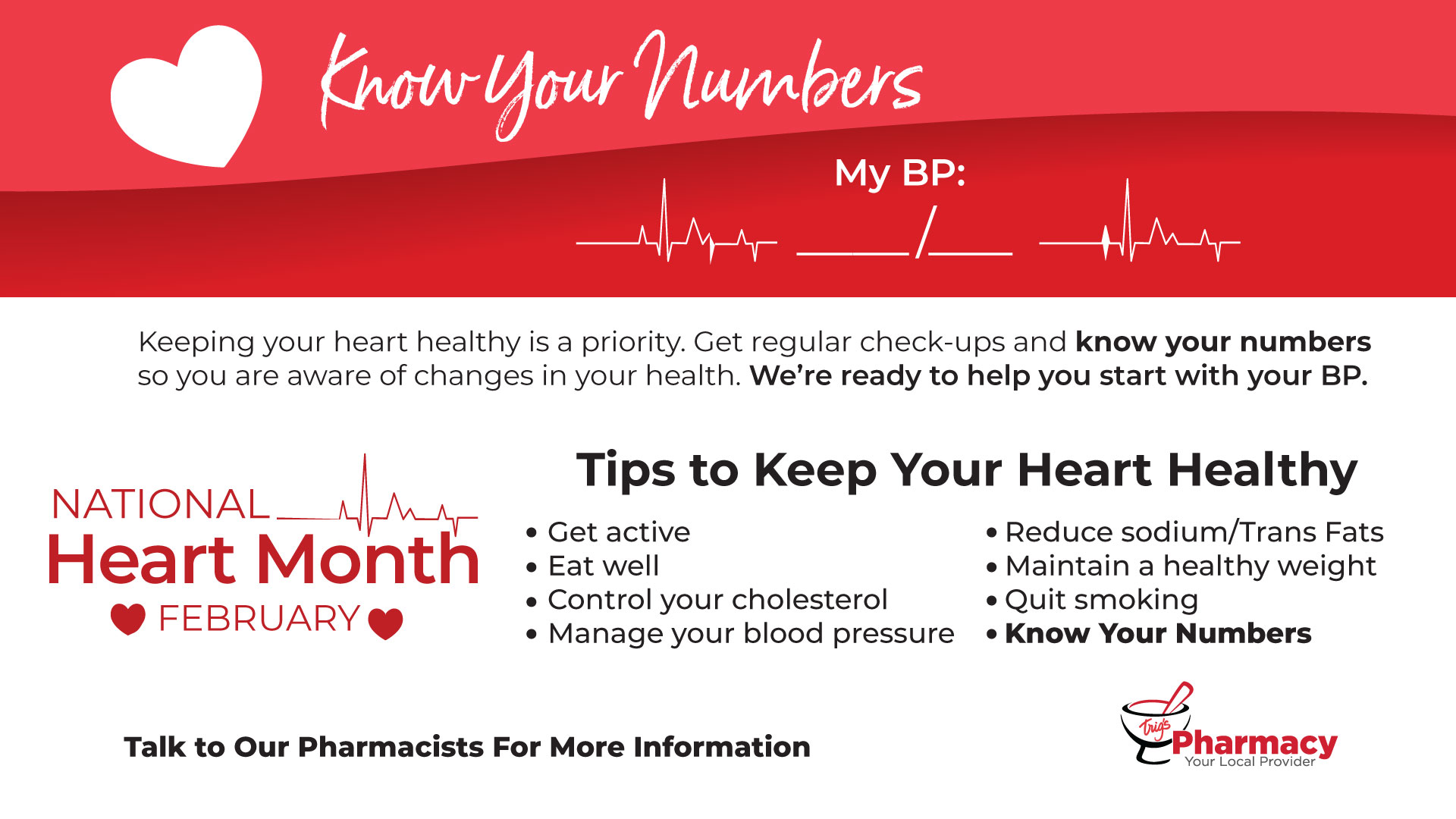 Download your February Know Your Numbers Heart Health Guide.