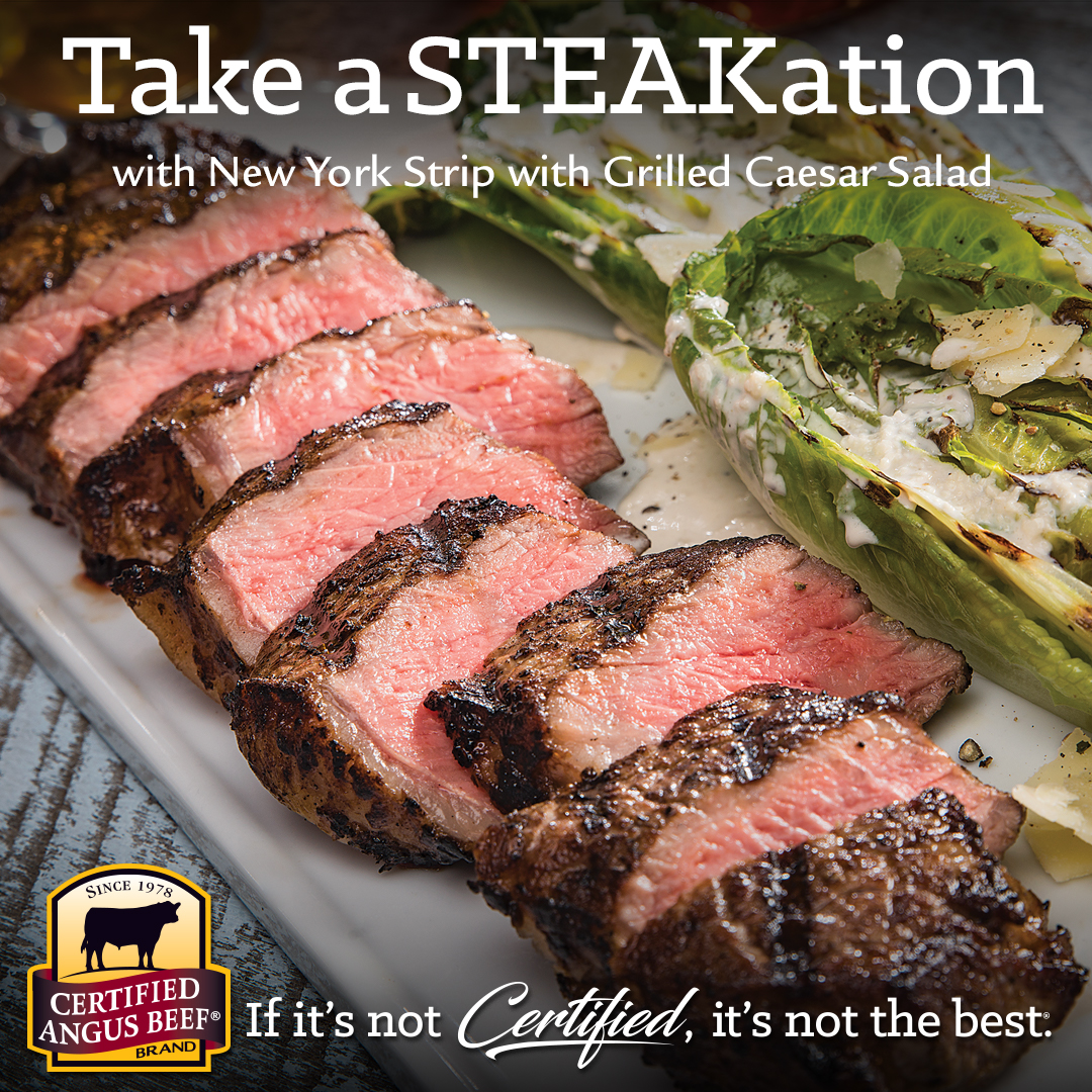 Click this image to download the recipe for the New York Strip Steak Grilled Caesar Salad.