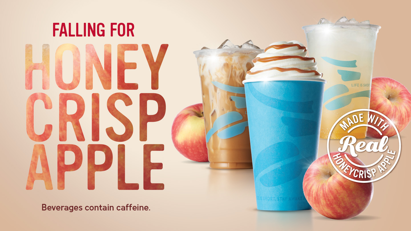 Enjoy the new 2025 Drinks available at our Caribou full-service locations. image of the new coffee drinks.