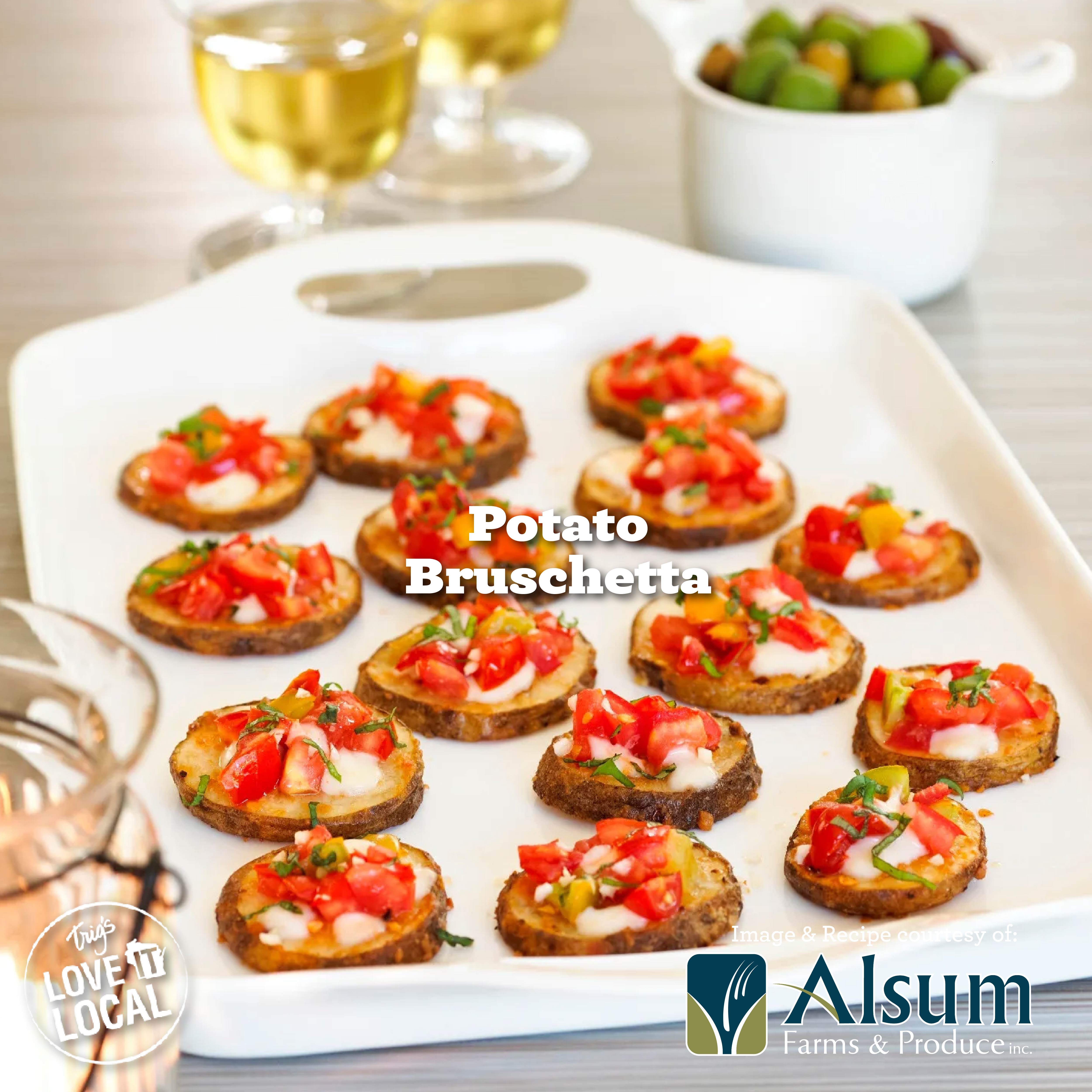 Download the recipe for Potato Bruschetta