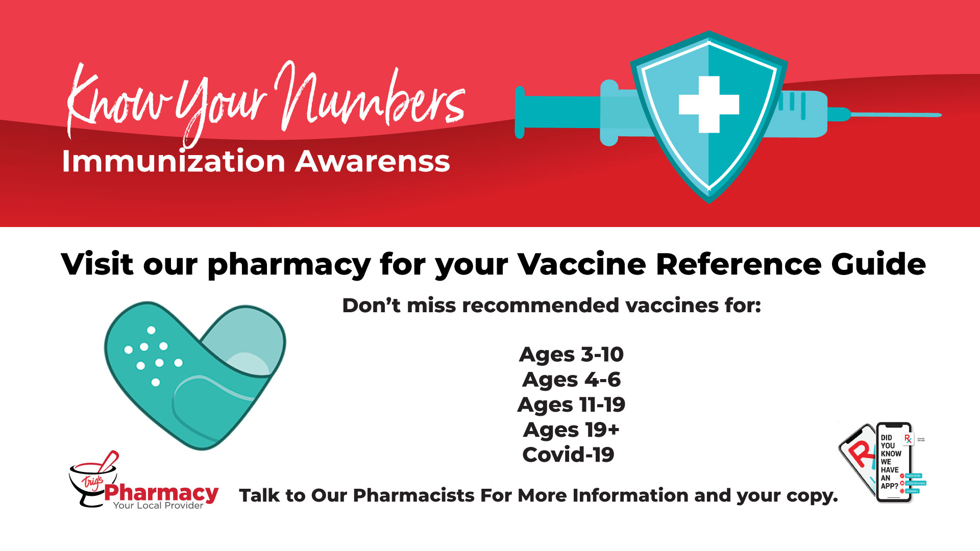 Download your September Know Your Numbers Vaccine Reference Guide.