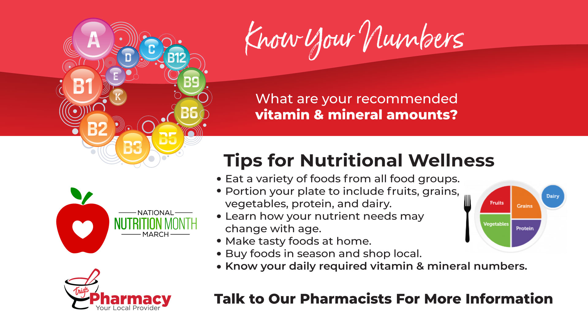 Download your March Know Your Numbers Nutritional Awareness Guide.