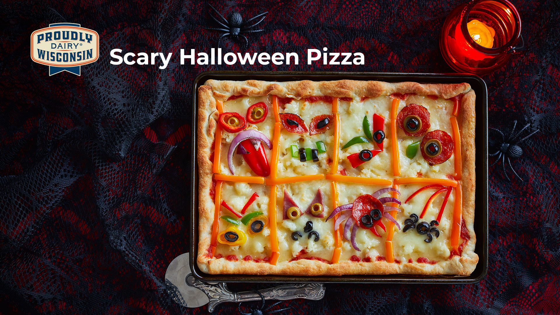 Click to download the Scary Halloween Pizza recipe.