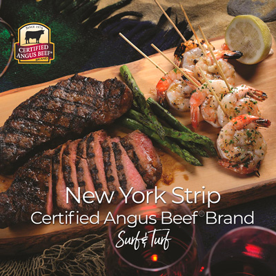Certified Angus Beef® Boneless New York Strip Steak, Family Pack $7.79/lb