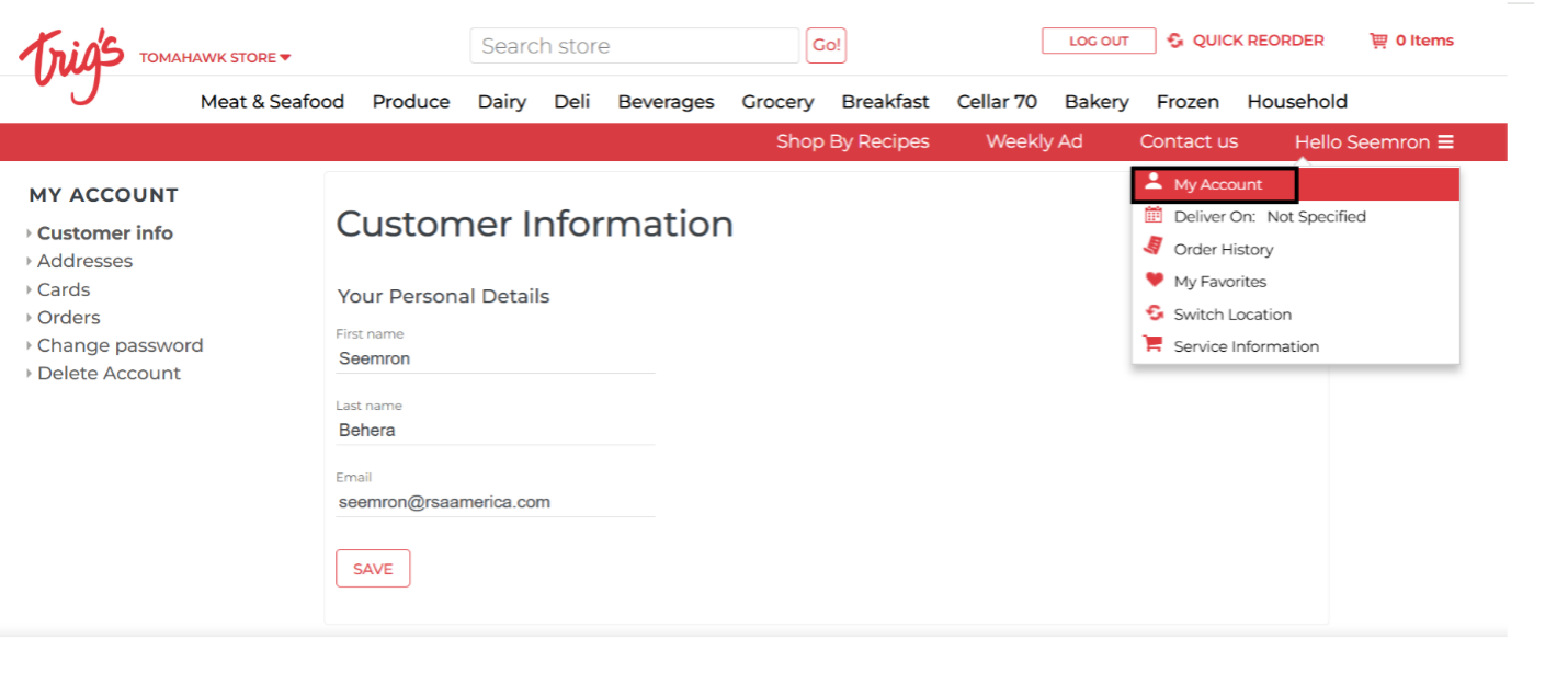 Image of account deletion from website step 2