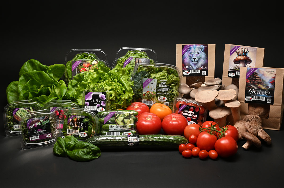 Image of Canopy Gardens Greenhouse fresh produce available at Trig's.