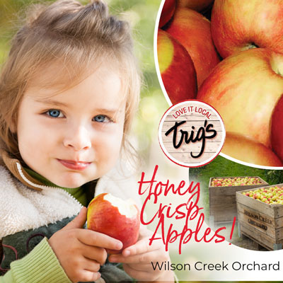 Wilson Creek Orchards Honeycrisp Apples $1.88/lb.