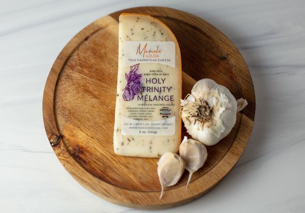 Image of Marieke Gouda Holy Trinity Melange Gouda cheese available in our delis.