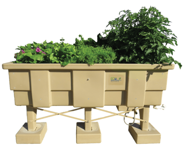 Image of an assembled eco-garden system available at all Trig's locations